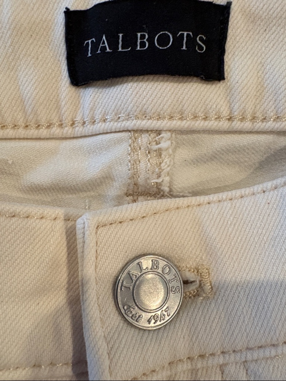 Talbots Women's Off-White Slim Jeans - Picture 2 of 5